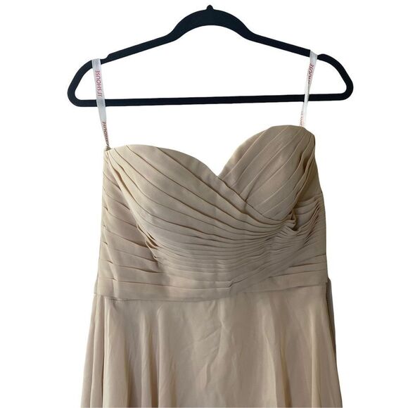 JJs House Strapless Pleated Dress Sz 12 - Picture 3 of 11